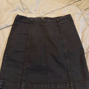 Free People Black Pencil Skirt